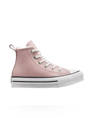 NWT Converse Kids High-Top Sneakers in Pink and White w/ Fleece Lining